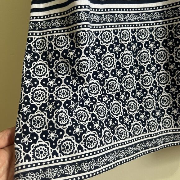 Talbots Sleevless Maxi Dress Navy White Stripes Sz M Stretch Summer Beach - Picture 3 of 8